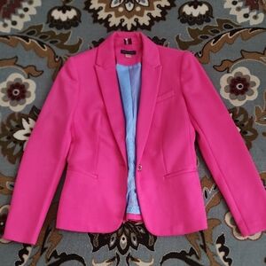 Tommy Hilfiger Vibrant Pink Blazer with Blue Lining
